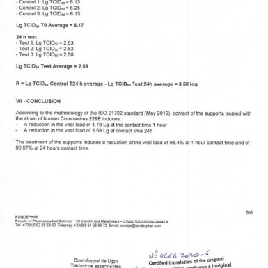 Azerbaijani product Avesta2810 destroys COVID-19